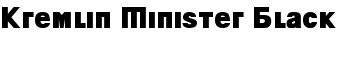 download Kremlin Minister Black font