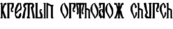 Kremlin Orthodox Church font