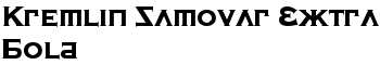 Kremlin Samovar Extra Bold font