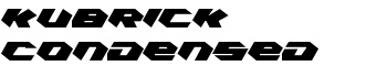 download Kubrick Condensed font