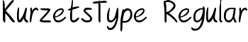 KurzetsType Regular font