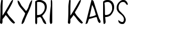 KYRI KAPS font