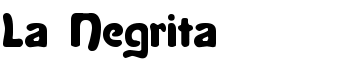 La Negrita font