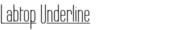 download Labtop Underline font