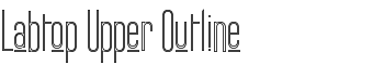 Labtop Upper Outline font