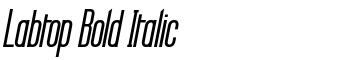 download Labtop Bold Italic font
