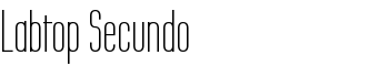 Labtop Secundo font