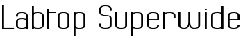 download Labtop Superwide font