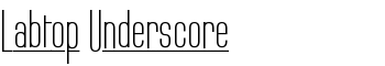 download Labtop Underscore font