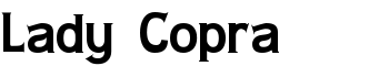 download Lady Copra font