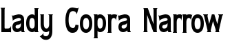 Lady Copra Narrow font