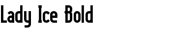 Lady Ice Bold font