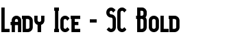 Lady Ice - SC Bold font