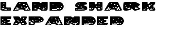 Land Shark Expanded font