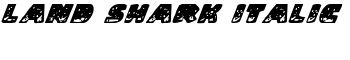 Land Shark Italic font