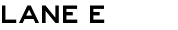 Lane E font