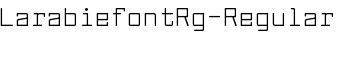 LarabiefontRg-Regular font
