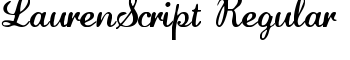 LaurenScript Regular font