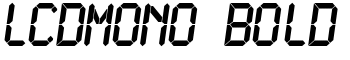LCDMono Bold font