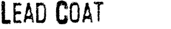 Lead Coat font