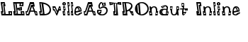 LEADvilleASTROnaut Inline font