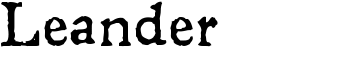 download Leander font