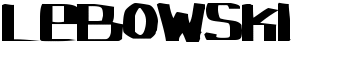 download Lebowski font