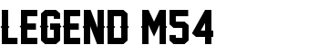 Legend M54 font