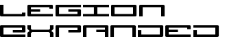 Legion Expanded font