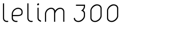 lelim 300 font