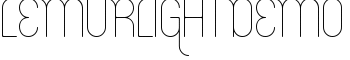 download LemurLightDEMO font