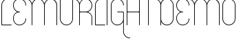 LemurLightDEMO font