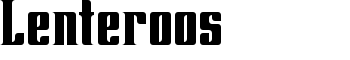 download Lenteroos font