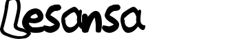 Lesansa font