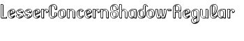 download LesserConcernShadow-Regular font