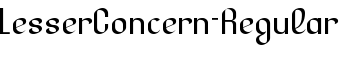download LesserConcern-Regular font