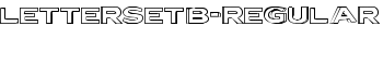 LetterSetB-Regular font