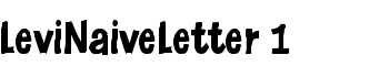 download LeviNaiveLetter 1 font