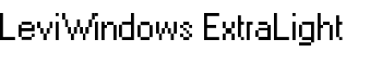 LeviWindows ExtraLight font