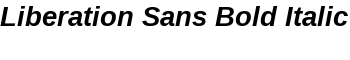 download Liberation Sans Bold Italic font