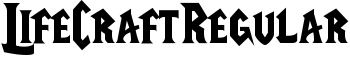 LifeCraftRegular font