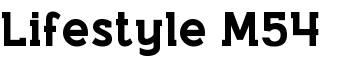 Lifestyle M54 font