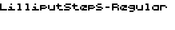 LilliputSteps-Regular font
