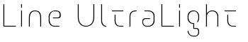 Line UltraLight font