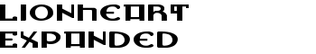 Lionheart Expanded font