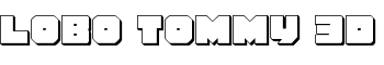download Lobo Tommy 3D font