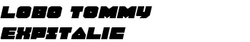 Lobo Tommy ExpItalic font