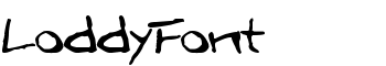 LoddyFont font