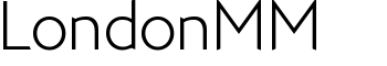 LondonMM font