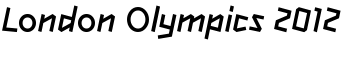 London Olympics 2012 font